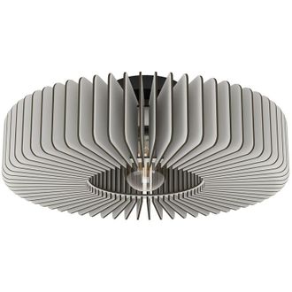 Eglo Plafoniera Moderna Palombaia Acciaio Nero 1 Luce E27