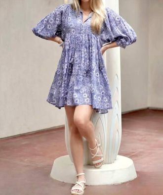 Dolma Raya Mini Dress In Gray