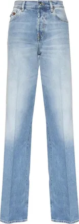 Gucci Boot-cut Jeans, female, Blue, Size: W27 Flare Pant with Horsebit