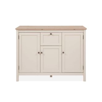 Calicosy Aparador de 3 puertas y 1 caj&oacute;n, efecto cachemira y roble a120 cm