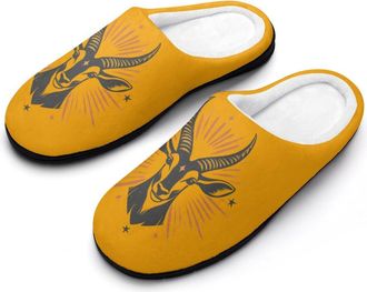Generic Eland Antelope Mens Slippers Comfortable And Non-slip Cotton Slipper Shoe for House