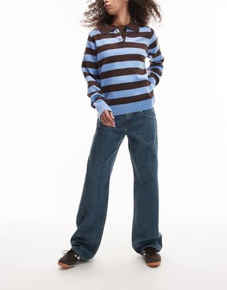 Levi's Jeans taglio largo a vita molto bassa lavaggio grigio