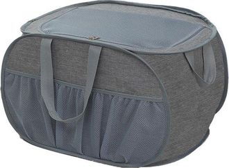 OEM Cesto De Ropa Plegable Con Tapa - Gris - 75 Litros - Poli&eacute;ster Transpirable