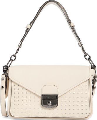 Longchamp Mademoiselle Medium Leather Satchel in Ivory at Nordstrom Rack