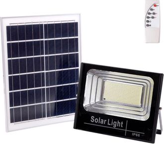GreenIce Greenice - Proyector Led Solar 200w 6500k Panel: 6v/20w Bater&iacute;a: 3,2v/15000mah Control Remoto [ho-solarfl-200w-01]