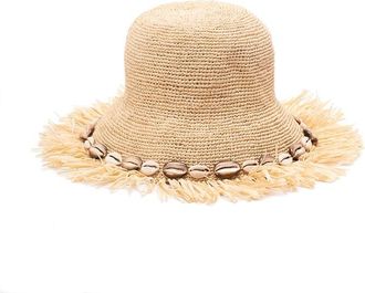 Alanui Chasing The Shadows Raffia Hat