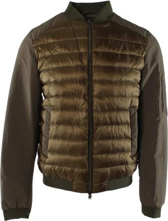 Herno Groene Herenjas - Heren - Winterjassen - Groen - M - Polyester - Jassen