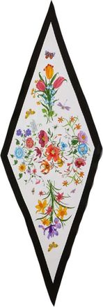 Gucci White Floral Scarf