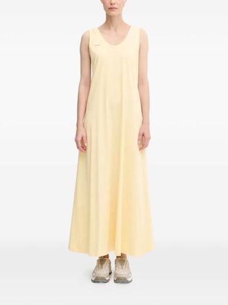 PANGAIA U-neck sleeveless maxi dress - Yellow