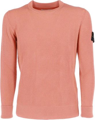 Stone Island ribbed sweater - men - Virgin Wool - M - Pink