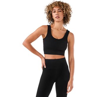 Tavi Seamless Vibe Rib Bra in Ebony at Nordstrom, Size X-Small