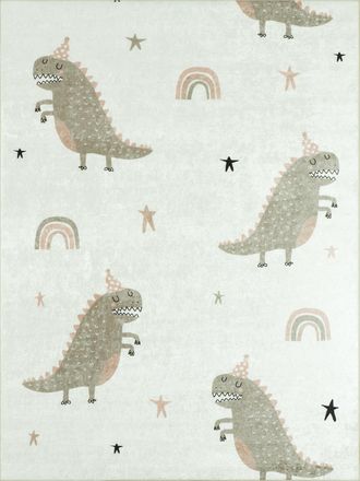 Nazar Rugs Alfombra infantil dinosaurio verde 120x170