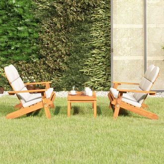 vidaXL Vidaxl - Juego De Muebles De Jard&iacute;n Adirondack 3 Piezas Madera Acacia