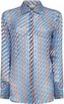 Dries Van Noten Devor&eacute; Shirt - Dames - Overhemden - Veelkleurig - L - Overhemden