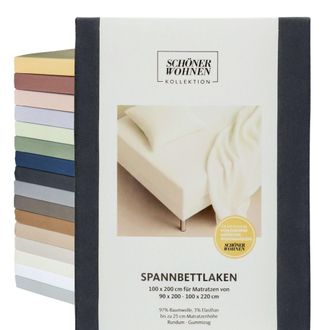 Sch&ouml;ner Wohnen Kollektion Sch&ouml;ner Wohnen S&aacute;bana Ajustable Flat - 1 Unidad 200x200 Cm, Blanco