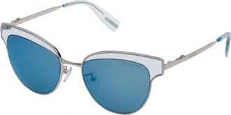 Trussardi Womens STR18352579A 52 Sunglasses - Metallic - One Size