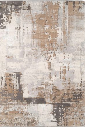 Kukoon Warm Greige Modern Distressed Abstract Beige Rug | Size: 190 cm x 280 cm