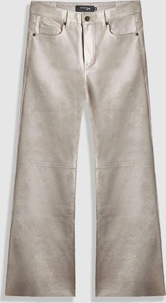 Jeanne Vouland Pantalon Gabryel Simili Cuir Champagne