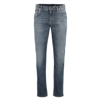 Dolce & Gabbana Slim Fit Jeans, male, Blue, XL, Slim Fit Jeans