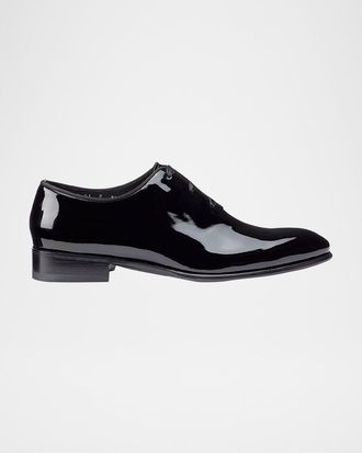 Santoni Men & apos;s Padova Patent Leather Oxfords