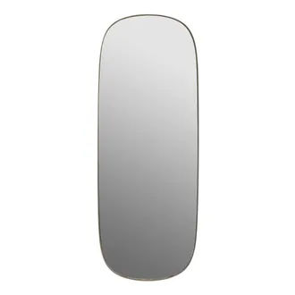 MUUTO Framed Mirror, gross, taupe / Klarglas