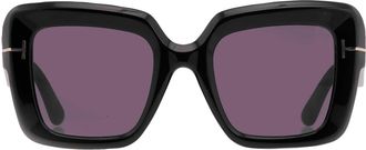 Tom Ford Esme Smoke Square Ladies Sunglasses FT1157-F 01A 52