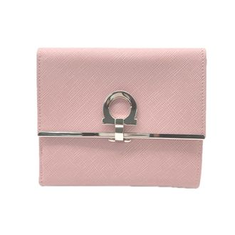 Ferragamo Gancini Leather Wallet (Bi-Fold) (Pre-Owned)
