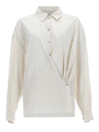 Christophe Lemaire Straight Collar Twisted Shirt