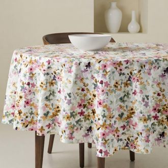 Muare Home Mantel redondo antimanchas 100% algod&oacute;n multicolor 190x190 cm
