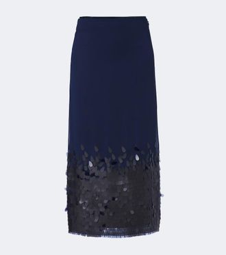 Joseph Connie sequined chiffon midi skirt