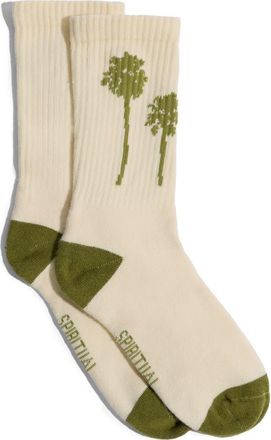 Spiritual Gangster Summer Soul Crew Socks in Vintage White at Nordstrom