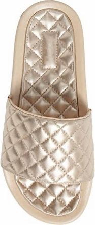 Athletic Propulsion Labs Womens Lusso Slide Sandal In Metallic Champagne