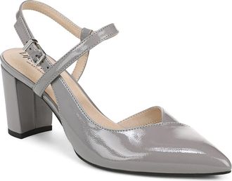 Life Stride Raelynn Slingback Half dOrsay Pointed Toe Pump in Ultimate Grey at Nordstrom, Size 9.5