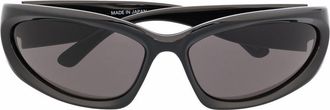 Balenciaga Black Swift Oval Sunglasses - Unisex - Acetate
