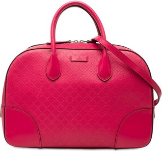 Gucci Pre-owned Gucci Diamante Bright Leather Satchel Unisex Q86CGRKRO9OOXLTR
