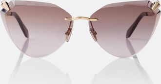 Bulgari Occhiali da sole cat-eye Serpenti Viper