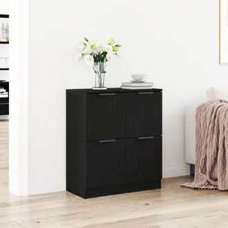 vidaXL Credenza Nero 60 x 30 x 70 cm Legno multistrato - Vidaxl