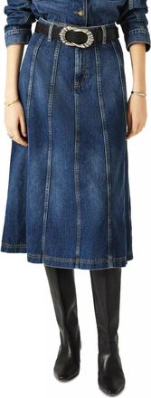 BA&SH Bertille Skirt In Blue Jeans