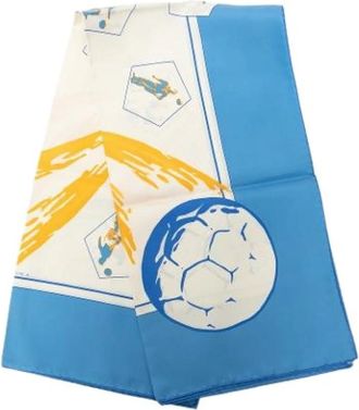 Herm&egrave;s Pre-owned Vive les Champions Scarf - Dames - Vintage Accessoires - Veelkleurig - ONE Size - Vintage