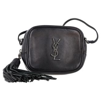 Saint Laurent Pre-owned Womens Blogger Crossbody Bag in Black Leather - One Size