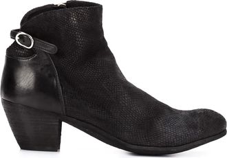 Officine Creative panelled ankle boots - Zwart