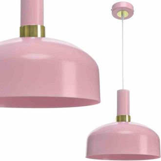 Milagro Lámpara colgante malmo rosa 1xE27