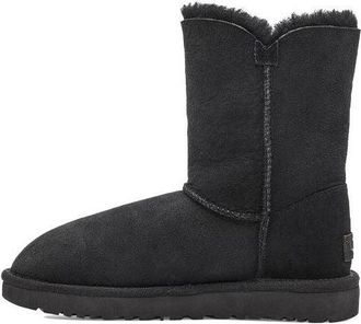 UGG (WMNS) UGG Bailey Button II Boot Fleece Lined Black 1016226-BLK