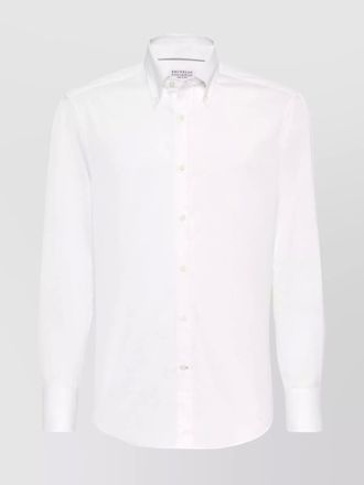 Brunello Cucinelli shirt cotton curved hem