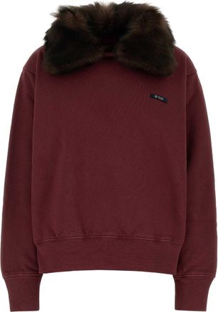 Prada Burgundy Cotton Sweatshirt