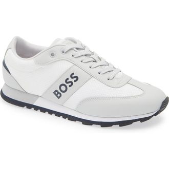 BOSS Parkour Runner Sneaker in Grey at Nordstrom Rack, Size 12Us / 11Uk
