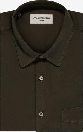 Officine G&eacute;n&eacute;rale Lang&auml;rmeliges Hemd aus Lyocell Benoit