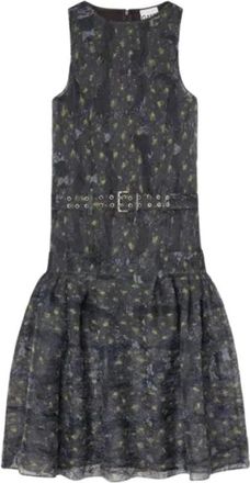 Ganni Jurk - Dames - Casual kleedjes - Veelkleurig - M - Polyester - Kleedjes