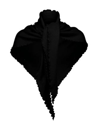 Allude Sciarpa con ruches - Nero