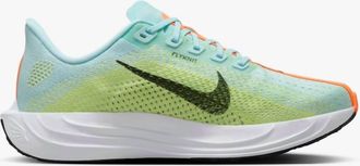 Nike Mens Pegasus Plus Running Shoes In Glacier Blue/light Lemon Twist/life Lime/black